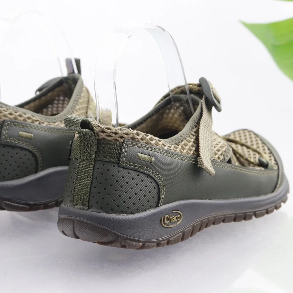 Chaco Boys Kids Sandals Shoes Size 6 Green Mesh Fisherman Hiking Water Outdoor
